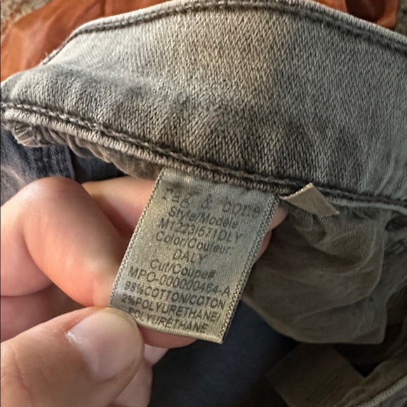 Rag & Bone Men's Washed Gray Slim Jeans - Picture 7 of 7